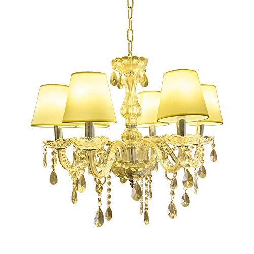 Vingo® Chandeliers cristallo Lampada 6 lampadari in cristallo a braccio 6 Applicabile al soggiorno, sala conferenze, lobby [Classe di efficienza energetica A++] - 5