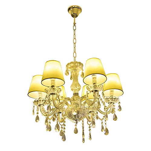 Vingo® Chandeliers cristallo Lampada 6 lampadari in cristallo a braccio 6 Applicabile al soggiorno, sala conferenze, lobby [Classe di efficienza energetica A++] - 6