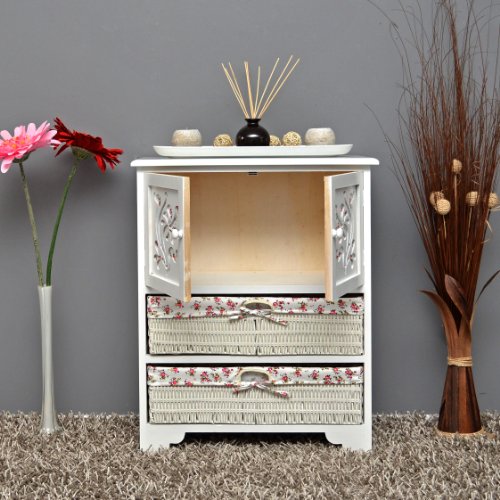 Country House Dresser disimpegno mobiletto del bagno 60 x 73 cm Mensola credenza con legno decorazione intaglio - 8