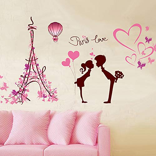 ODJOY-FAN Pittura Impermeabile Decorazione Adesivo da Parete New Flower Fairy Adesivi Fai Te Piccoli Angelo Fata Pareti del Soggiorno della Camera Letto-Parete Removibile Muro Decorazioni - 3