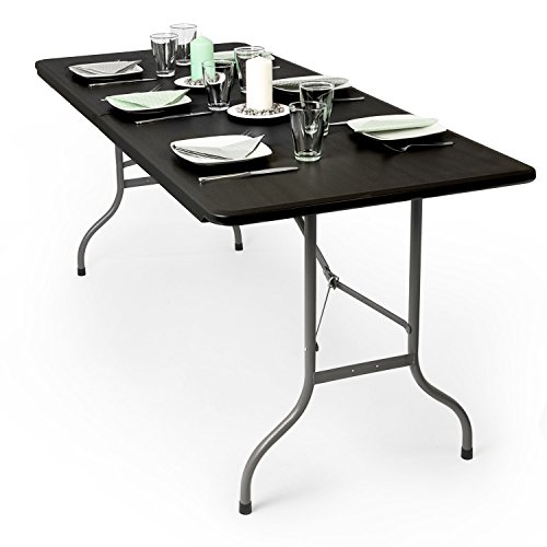 Vanage VG-8793 Collezione Primavera/Estate 2018 Tavolo Buffet, Nero, 180 x 74 x 74 cm - 5