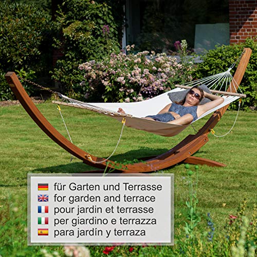 Ampel 24, Madagaskar Telaio Outdoor XL 400 cm | Supporto Amaca in larice Siberiano Resistente alle intemperie | capacità 200 kg - 6