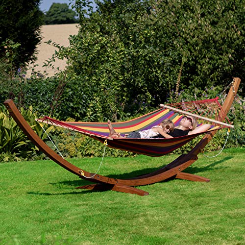 Ampel 24, Madagaskar Telaio Outdoor XL 400 cm | Supporto Amaca in larice Siberiano Resistente alle intemperie | capacità 200 kg - 8