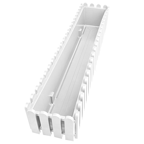 Emsa Landhaus Fioriera, Bianco, 100x20x16 cm - 2