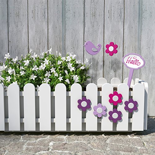 Emsa Landhaus Fioriera, Bianco, 100x20x16 cm - 5