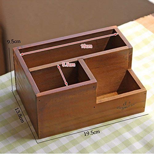 Fioriera da giardino in legno: vaso per piante grasse, aiuola a tre griglie. - 4