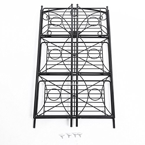 SONGMICS Portafiori 3 Ripiani Decorativa in Ferro Verniciato Fioriere per Balcone Giardino GFS102B - 6