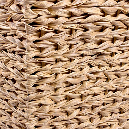 Park Alley Vaso per Fiori in Plastica Effetto Vimini - Fioriera per Esterni ed Interni - Arredo Moderno ed Elegamente per Giardino, Terrazza o Salotto - Beige - 4