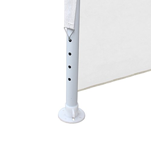 Sekey 3 x 6 m Gazebo Impermeabile con pareti Laterali/Gambe Regolabili, per Giardino/Festa/Matrimonio/Picnic, UV30 +,Bianca - 4