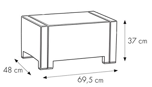 Bica 9067.4 Set Nebraska Salottino 4 Posti, Antracite, 281 x 155 x 79 cm - 9
