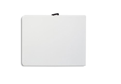 Todeco - Tavolo Portatile Pieghevole, Tavolo Trasportabile - Materiale: HDPE - Carico massimo: 100 kg - 180 x 76 cm, Bianco, Pieghevole a metà - 4
