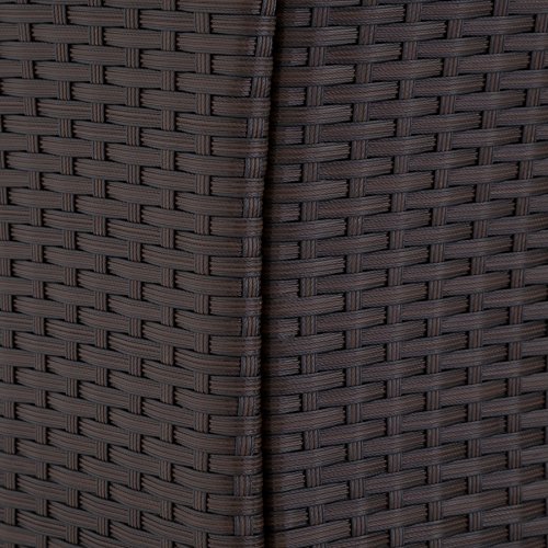 TecTake SET DI MOBILI DA GIARDINO POLI RATTAN ARREDAMENTO SET 8 SEDIE + TAVOLO - disponibile in diversi colori - (Marrone | no. 402039) - 7