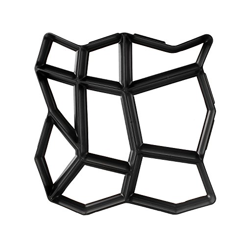 D.I.Y. pavimentazione di pietra Cemento Forma casseforme forma stampo plastica forma di stencil per calcestruzzo, pietra naturale cerotto, Ciottoli, Pavimentazione in pietra, Ampie piastre e Pavimentazione per giardino 42,5 x 42,5 x 4 cm - 2
