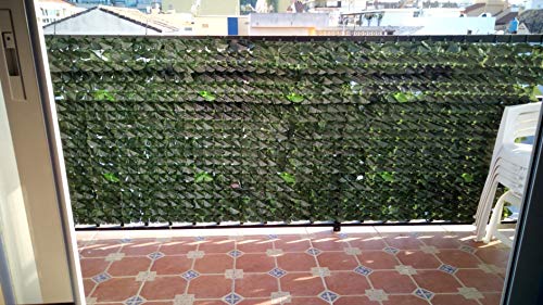 Siepe Artificiale New - Rotolo 01x03 mt (3mq) - per Balcone - Recinzione - Ringhiera - Giardino - 8