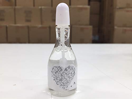 EinsSein 24x Bolle di Sapone Matrimonio Bottiglia di Champagne Box Bianco-Argento Wedding Bubbles bollè sposi Piccola Compleanno Festa sapomo bolles sposi Bolla Contenitore Matrimonio Decorazioni - 4