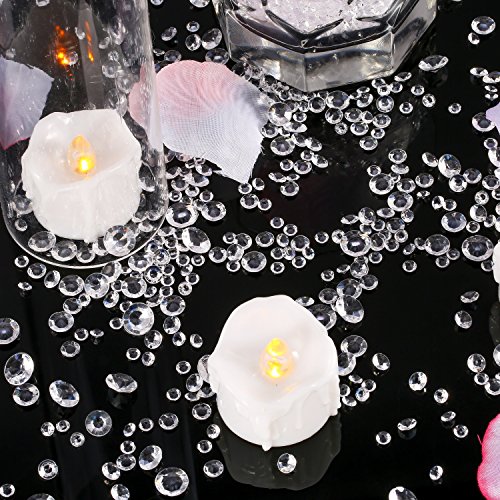 Pangda 5800 Pezzi Cristalli Matrimonio Chiaro 4 Dimensioni Tavoli Coriandoli Decorazione Diamanti Acrilico per Compleanno Baby Shower Festa da Tavoli - 6