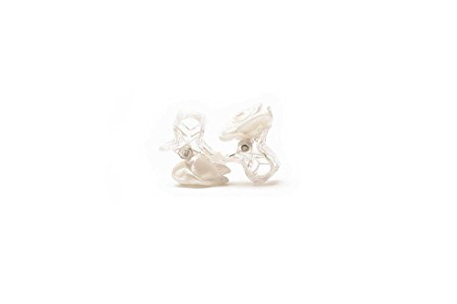 10 Clip di capelli della Rosa - gioielli - Fermaglio per capelli con rosa - Bianco - 3