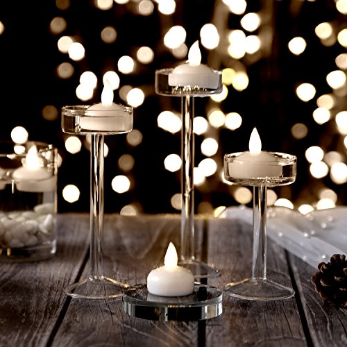 AGPtek 12 LED Candele galleggianti impermeabile Party floreale decorazione di nozze senza fiamma candela bianco caldo - 2