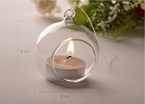 20 Pezzi Sfere Da Appendere Portacandele Diametro 8CM Decorazione Eventi - 5