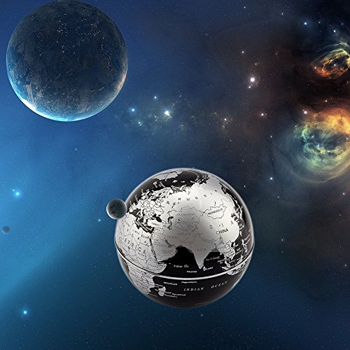 C levitazione magnetica LED Rotating Globe World Map sfera galleggiante Globe Decorazione Della Casa Regali Compleanno Imparare l'istruzione Insegnamento Ufficio - 6