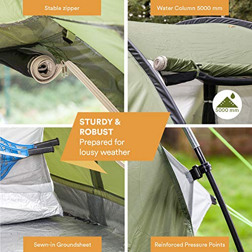 Skandika Gotland 6 Tenda Campeggio Famiglie Verde 540 x 450 cm Nuova - 4