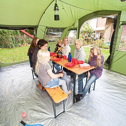 Skandika Gotland 6 Tenda Campeggio Famiglie Verde 540 x 450 cm Nuova - 8
