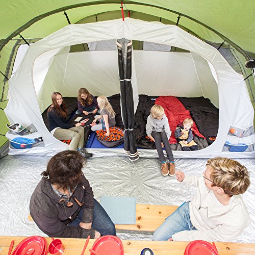 Skandika Gotland 6 Tenda Campeggio Famiglie Verde 540 x 450 cm Nuova - 9
