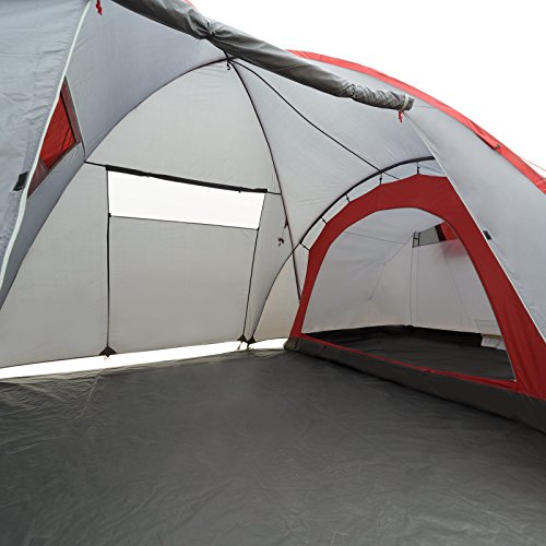 JUSTCAMP Parker 3 Tenda da Campeggio 3 posti, Tenda Igloo (500 x 270 x 205 cm) - 4