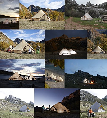 Grand Canyon Indiana - Tenda rotonda (tenda da 8 persone), beige, 602019 - 3