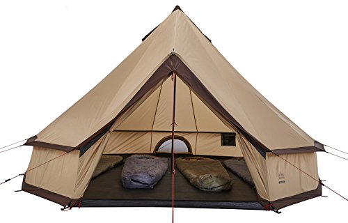 Grand Canyon Indiana - Tenda rotonda (tenda da 8 persone), beige, 602019 - 5