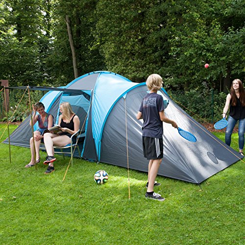 Skandika - Hammer, tenda da campeggio per 6 persone, colore: Blu/Nero - 4