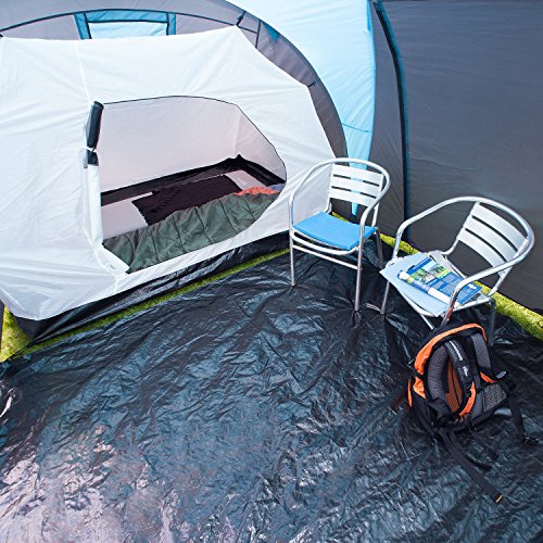 Skandika - Hammer, tenda da campeggio per 6 persone, colore: Blu/Nero - 8
