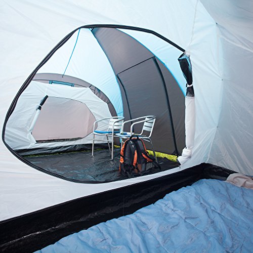 Skandika - Hammer, tenda da campeggio per 6 persone, colore: Blu/Nero - 10