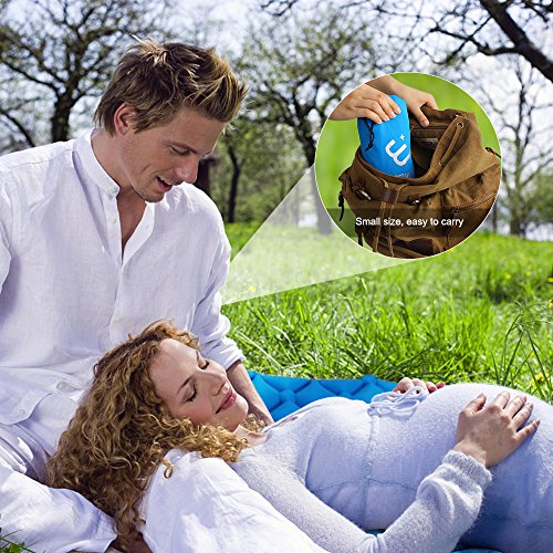 ELEPOWSTAR Materassini autogonfianti Campeggio materassino Tappetino per Dormire Leggero, Compatto e Impermeabile Tappetino per Le Tende Escursionismo, Zaino in Spalla, Tenda, Campeggio, Viaggio - 8