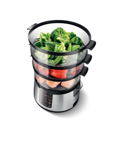 Philips Vaporiere Avance Collection HD9190/30 Vaporiera, con Infusore di Aromi e Programmi Specifici per Ogni Cestello, Ricettario, Capacità 9 l, Acciaio Inox - 8