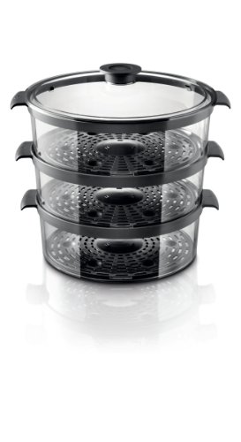 Philips Vaporiere Avance Collection HD9190/30 Vaporiera, con Infusore di Aromi e Programmi Specifici per Ogni Cestello, Ricettario, Capacità 9 l, Acciaio Inox - 9