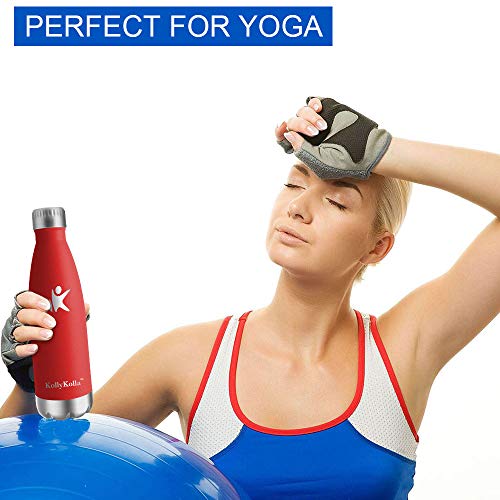 KollyKolla Bottiglia Acqua in Acciaio Inox, 350ml Senza BPA Borraccia Termica, Isolamento Sottovuoto a Doppia Parete, Borracce per Bambini, Scuola, Sport, All'aperto, Palestra, Yoga, Macaron Verde - 9