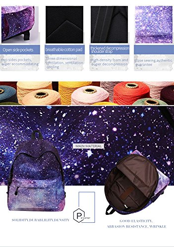 Zaino Scuola, WAWJ Donne Rucksack Zaino per Borsa da Viaggio per Scuola Ragazze Zaini Scuola Superiore (Stile-1) - 3