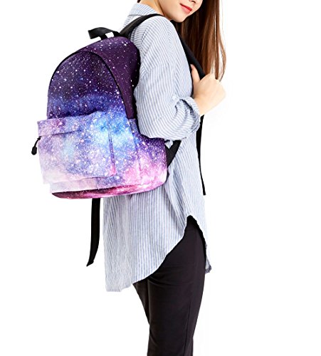 Zaino Scuola, WAWJ Donne Rucksack Zaino per Borsa da Viaggio per Scuola Ragazze Zaini Scuola Superiore (Stile-1) - 7