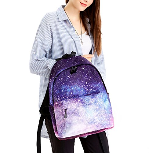 Zaino Scuola, WAWJ Donne Rucksack Zaino per Borsa da Viaggio per Scuola Ragazze Zaini Scuola Superiore (Stile-1) - 8