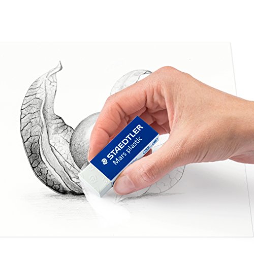 STAEDTLER confezione da 4 gomme da cancellare Mars Plastic, colore bianco, senza ftalati né lattice, ottime prestazioni e lunga durata, 52650BK4DA - 4