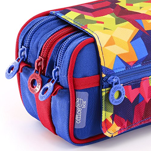 Fresh Fashion Astuccio Portapenne/Portatutto Triplo con Ampie Sezioni Interne, Custodia Multi Purpose da Materiale Scolastico. Boys Camouflage - 2