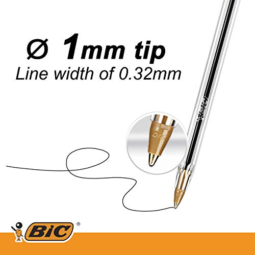Bic Cristal Original Punta Media 1 mm Confezione 50 Penne Colore Nero - 2