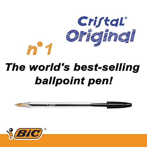 Bic Cristal Original Punta Media 1 mm Confezione 50 Penne Colore Nero - 3