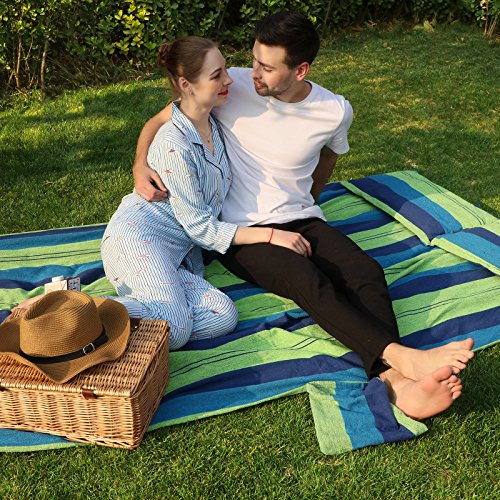 SONGMICS 210 x 150 cm Amaca con Cuscini Giardino Dondolo per più Persone GDC22L - 5