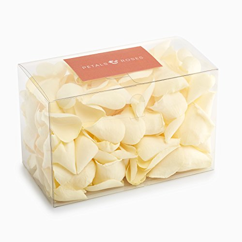 Coriandoli biodegradabili di petali di rosa, per matrimoni, Ivory, 2 l - 2