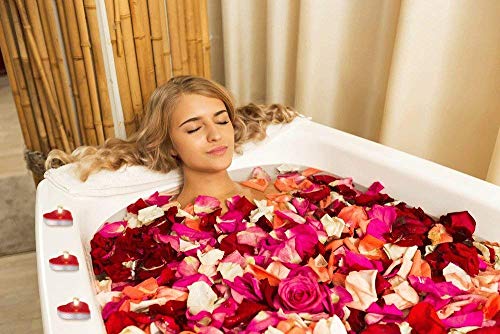 Ailiebhaus 50 candele amore galleggiante senza fumo candele romantico moderno Rosa - 4