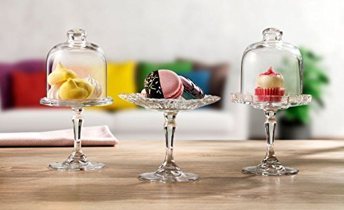 SWEET HOME Alzate per Dolci in Vetro Pasticceria 3 Pezzi Assortiti cod.AD00730LU by Varotto & Co. - 2