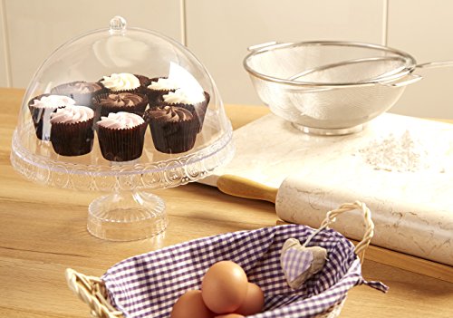 Premier Housewares 0805076 Porta Torta a Campana, 27 x 26 x 26 cm, Trasparente - 5