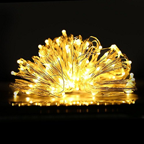 [9 Pezzi]KingTop Luci Led Micro 2M 20 Leds Con Filo Di Argento Impermeabile Luci Led Natale Bianco Caldo Con Batteria Luci Stringa Per Interno e Esterno - 3